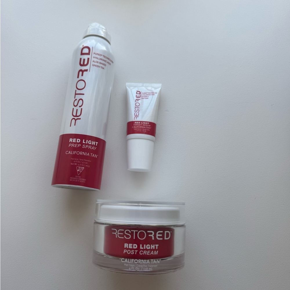 California Tan Restored Red Light Skincare Set